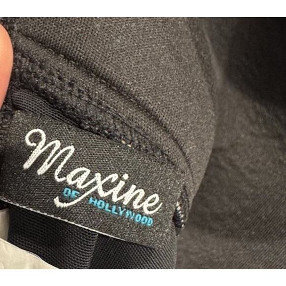 Maxine Of Hollywood Swimsuit Size 12 Mio One Piece Black Floral Print Tropical - Picture 4 of 7